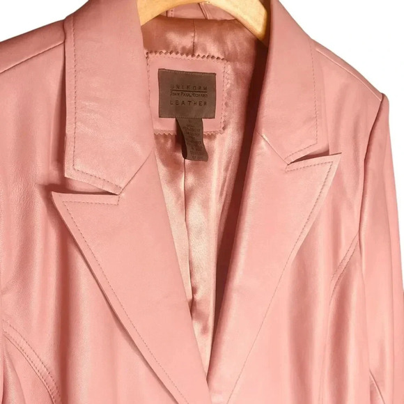 Uniform John Paul Richard Genuine Lame Leather Jacket - Picture 5 of 11